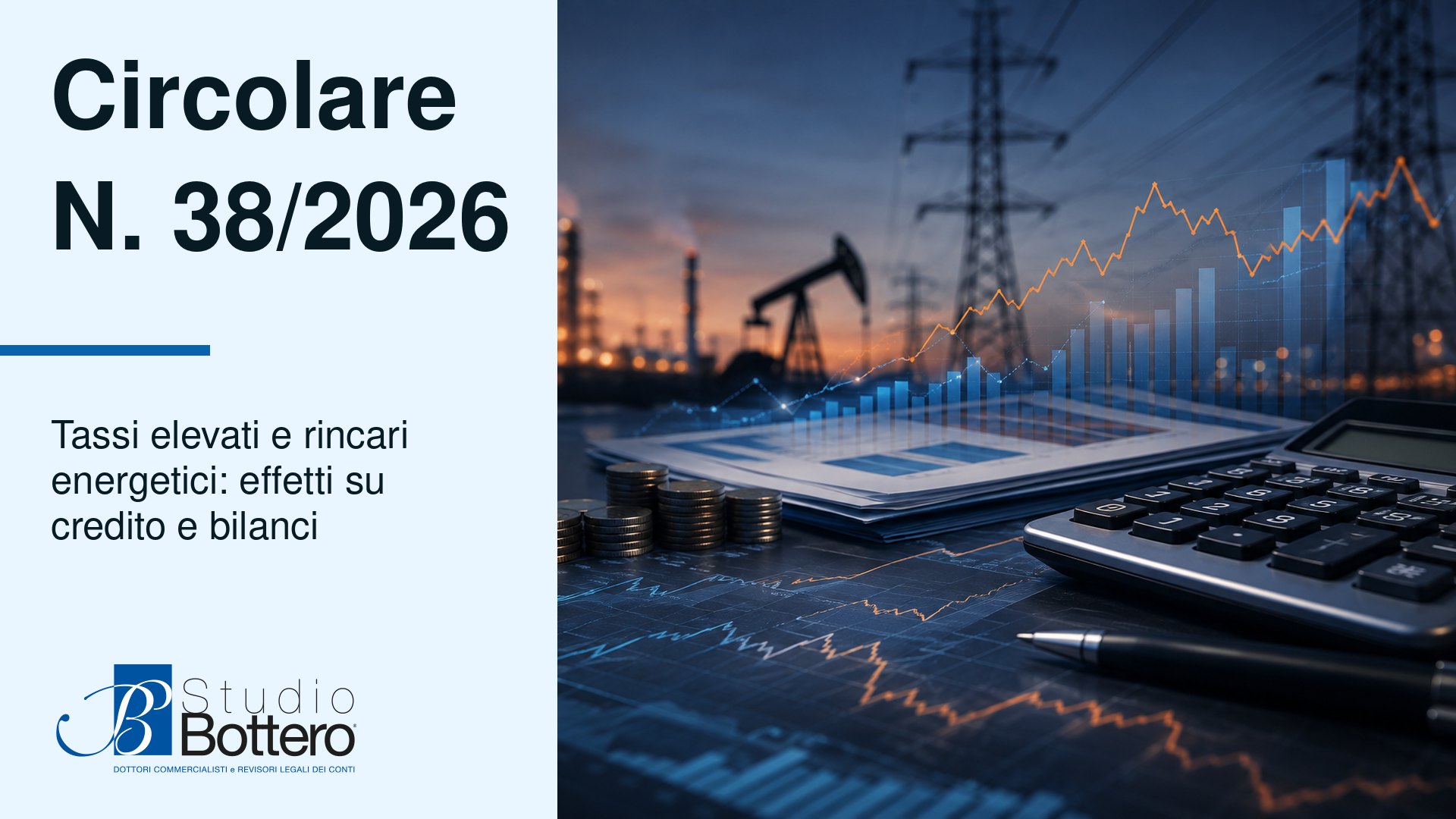 Andamento dei tassi di interesse e dei costi energetici sui mercati finanziari